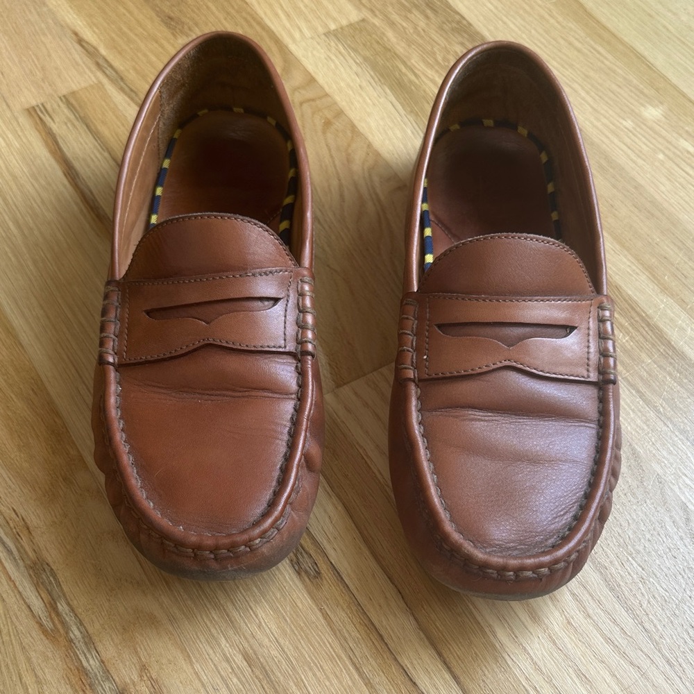 Polo Ralph Lauren Tan Leather Anders Penny Loafers - 10.5